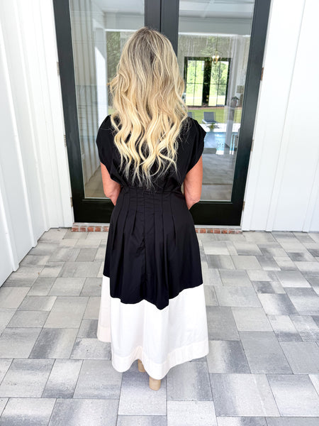 Black/Cream Midi
