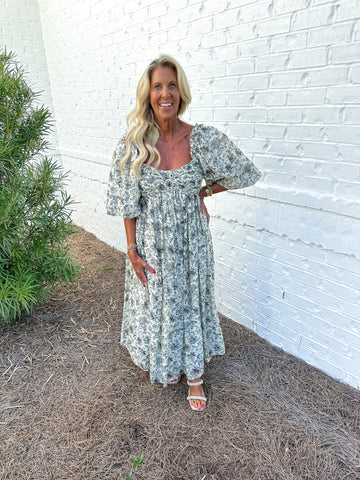 Cara Floral Midi Dress