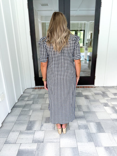 Gingham Midi