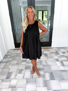 Pleated Detail Dress