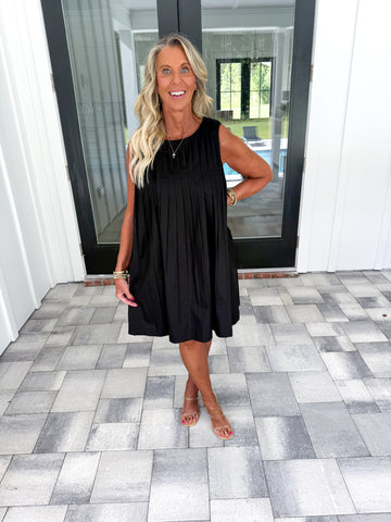 Pleated Detail Dress
