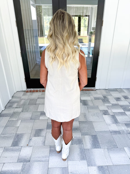 Karina Button Dress