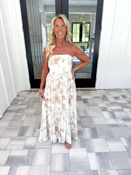 Floral Linen Maxi
