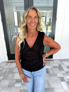 Black Sleeveless Top