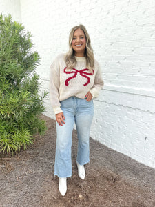 Red Bow Sweater