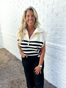 Ivory Striped Sweater