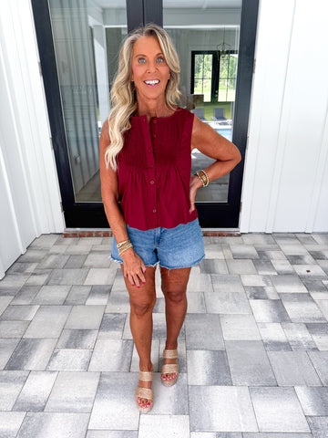 Burgundy Top