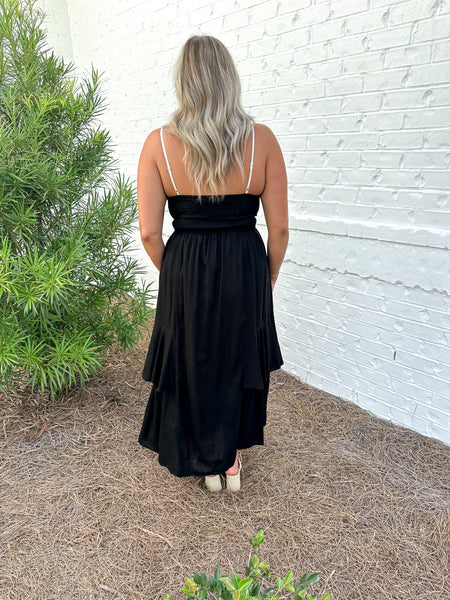 Black Linen Maxi