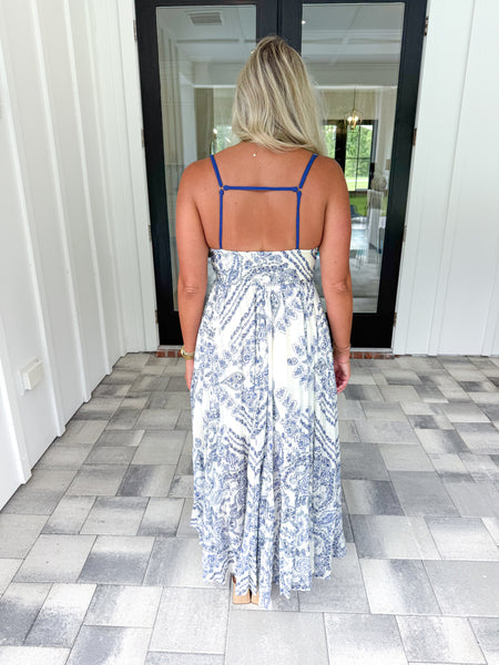 Blue Floral Maxi