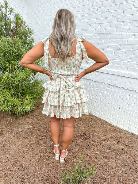 Floral Ruffle Tiered Dress