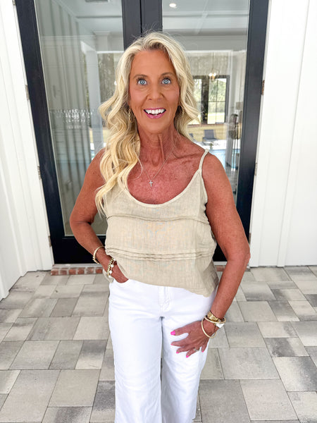 Natural Linen Tank