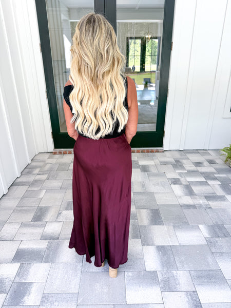 Satin Maxi Skirt