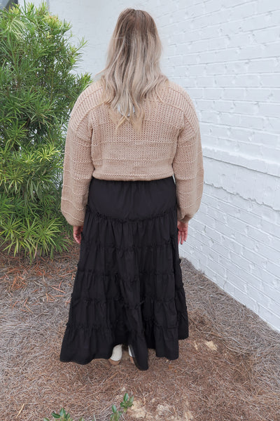 Open Knit Ribbed Sweater