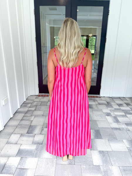 Red Striped Maxi