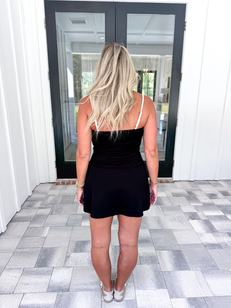 Black Athletic Romper