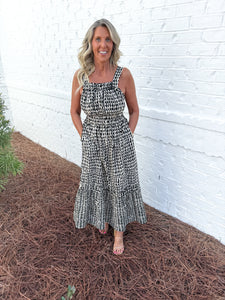 Abstract Print Midi