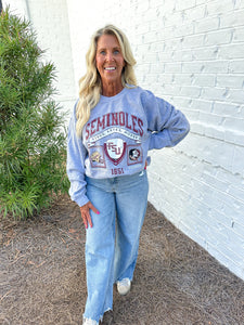 Grey Prep Patch Sweatshirt