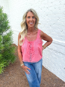 Sleeveless Lace Top