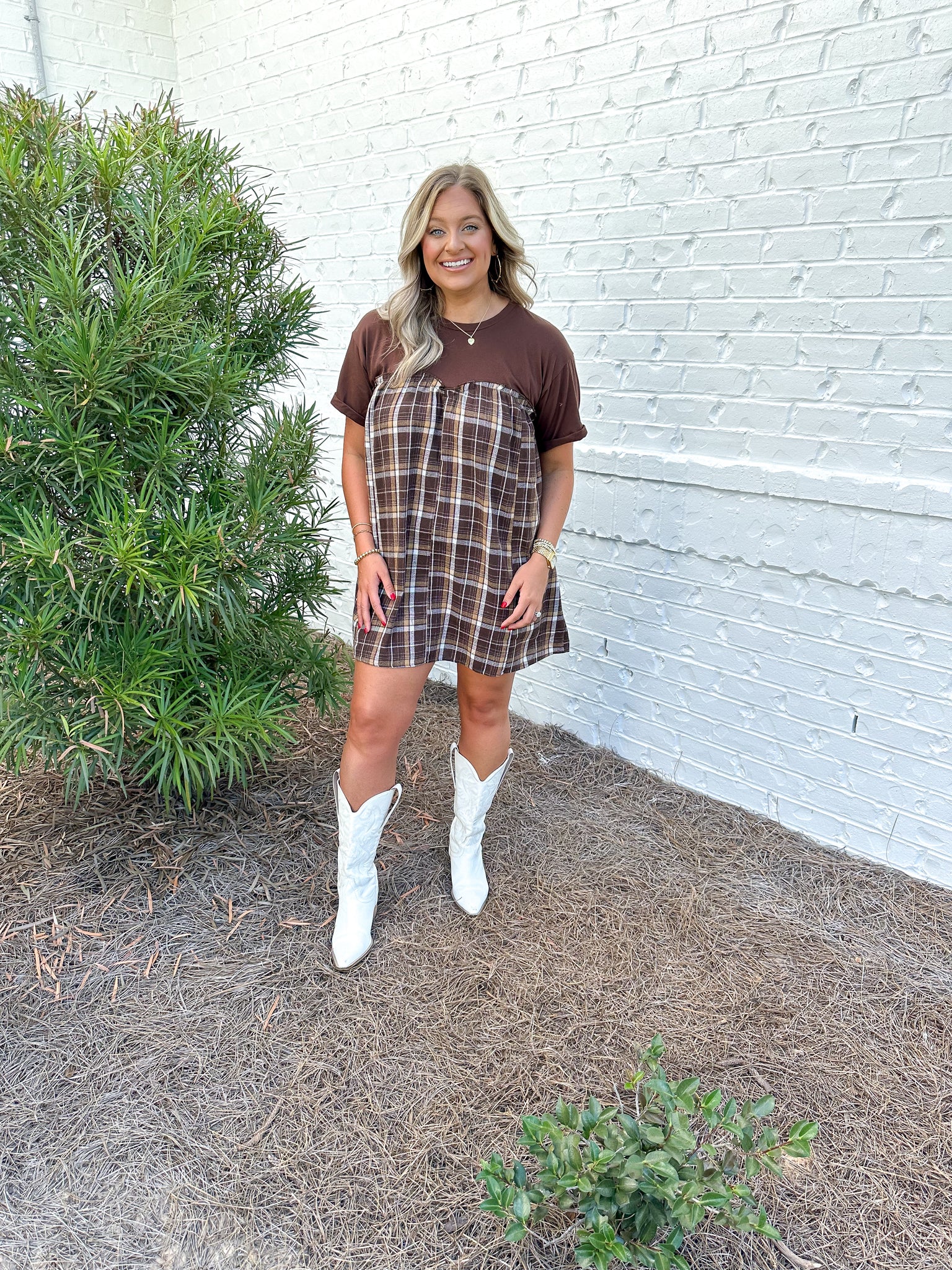 Contrast Dress