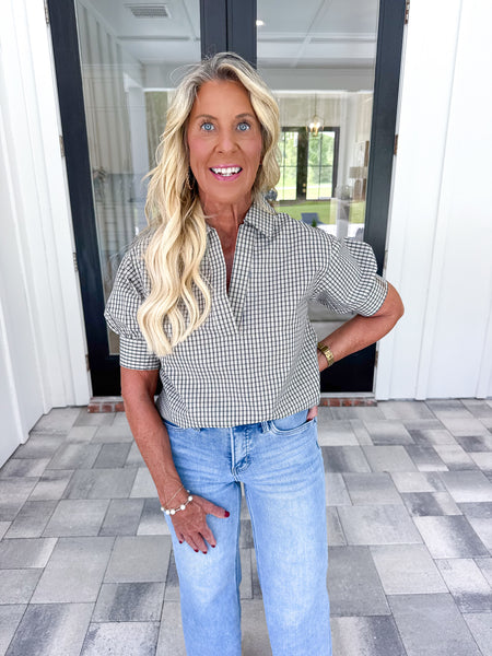 Charis Gingham Top