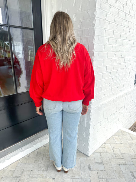 Santa Sequin Sweatshirt