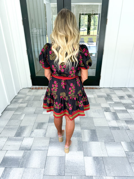 Black Floral Dress