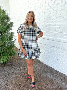 Plaid Tweed Dress