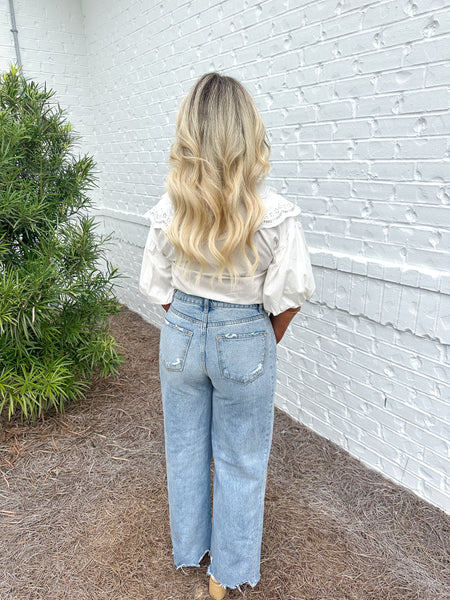 Textured Collar Blouse