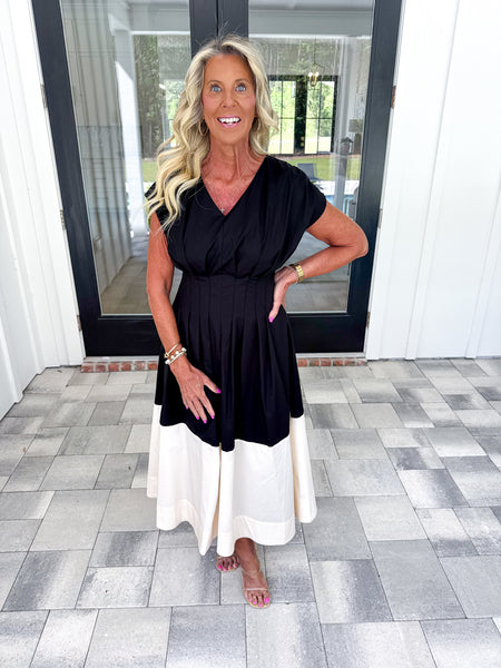 Black/Cream Midi