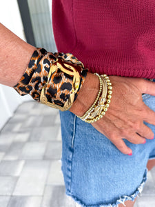 Leopard Scarf Bracelet