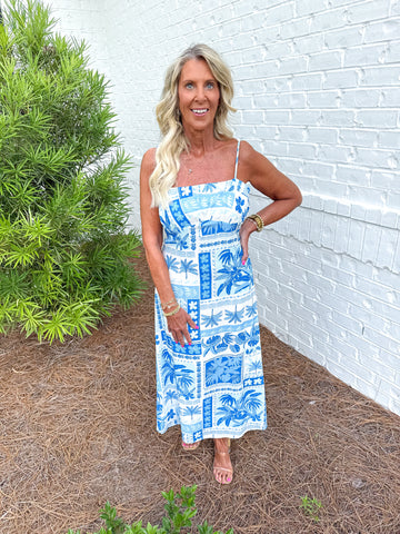 Tropical Print Maxi