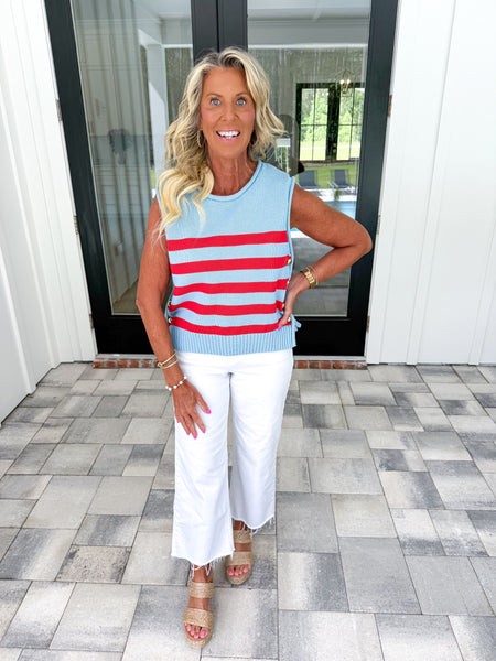Striped Knit Top