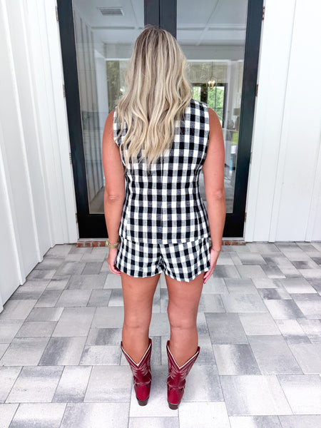 Plaid Short Set