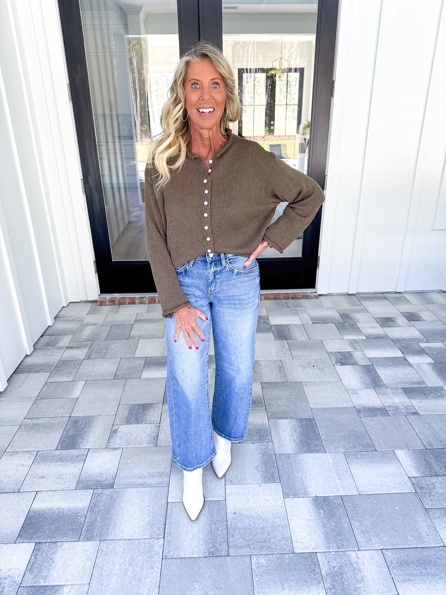 Olive Light Weight Cardigan