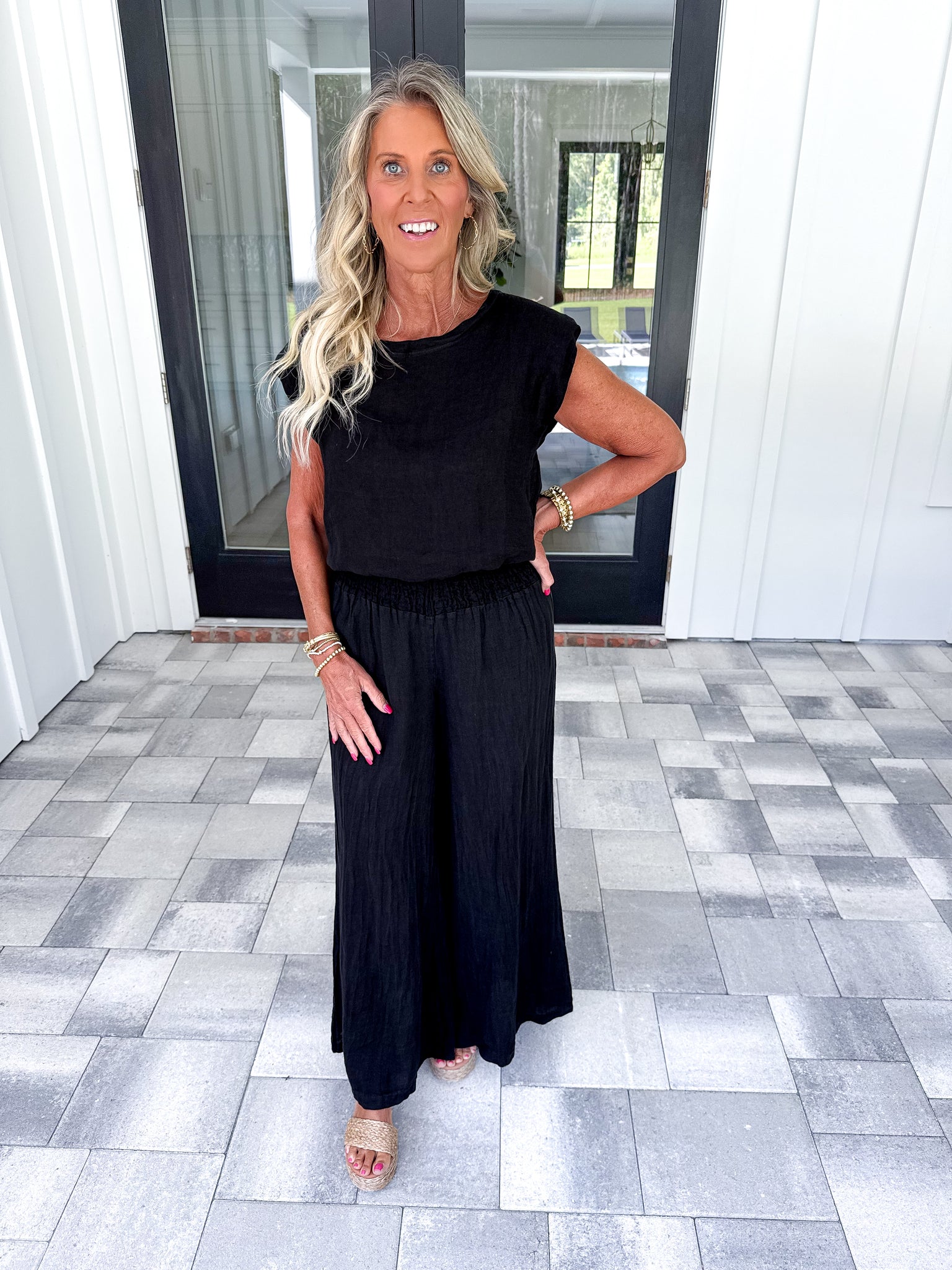 Black Linen Pants