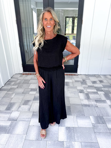 Black Linen Pants