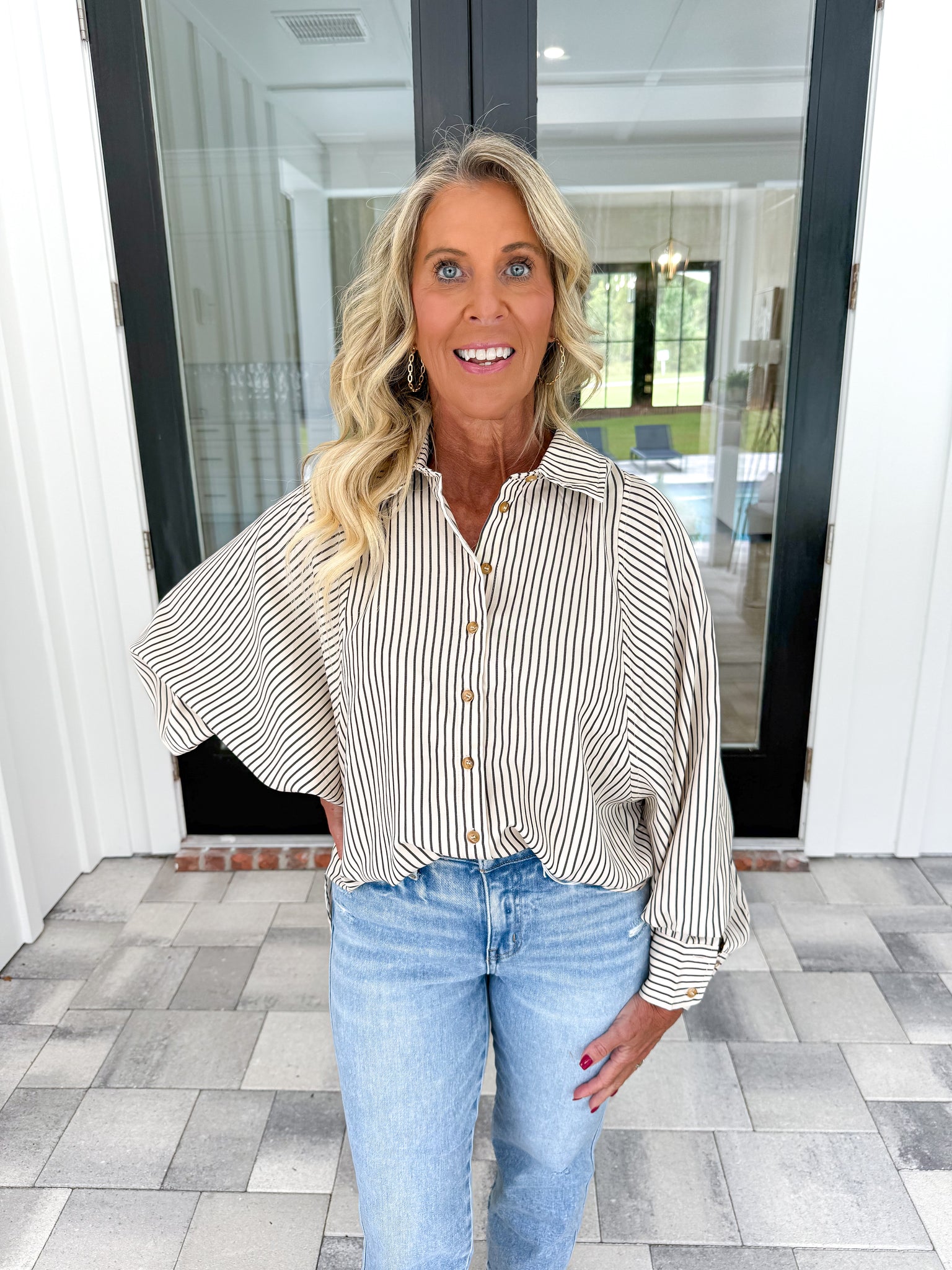 Raglan Stripe Top