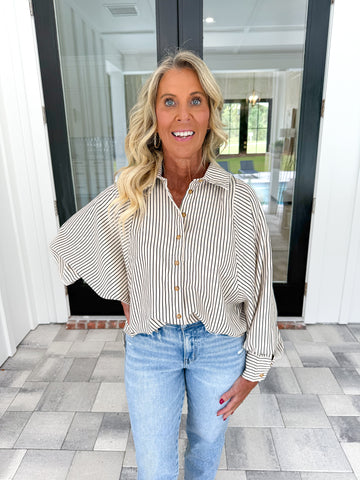 Raglan Stripe Top