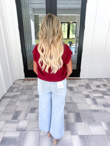 Garnet Knit Top