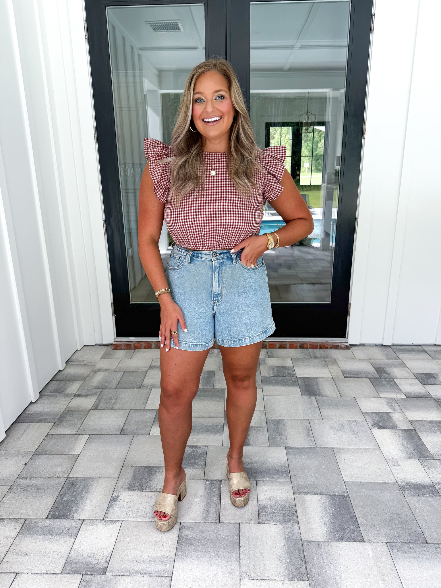 Gingham Top