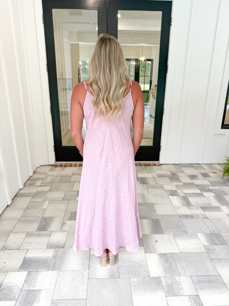 Pink Linen Midi