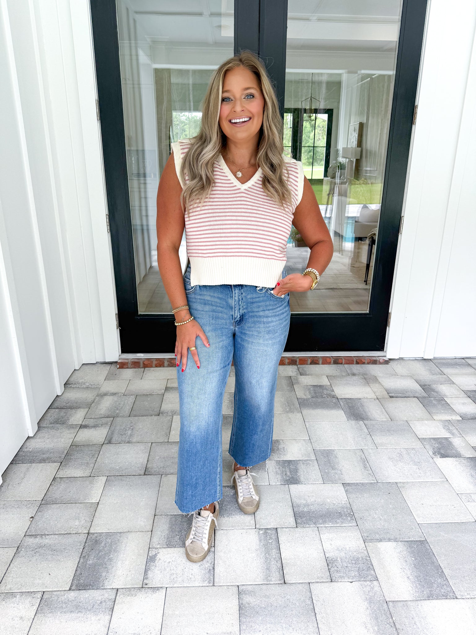 Striped Knit Top