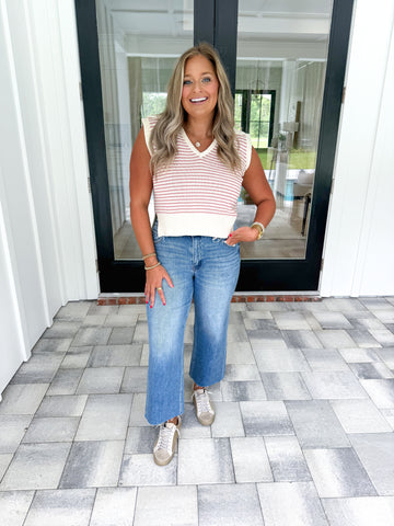Striped Knit Top