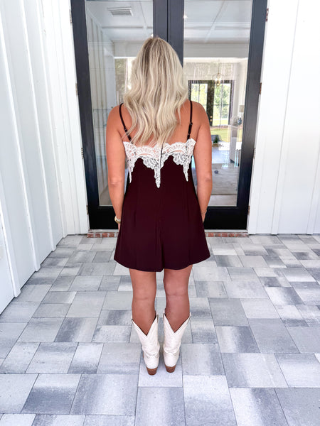 Brown Lace Dress