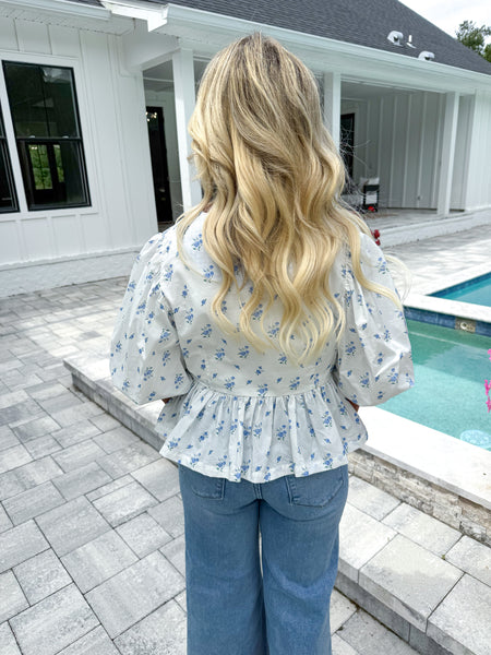 Floral Tied Top