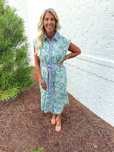 Multi Floral Midi