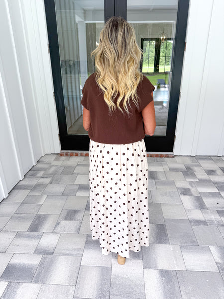 Brown Removable Sweater Midi