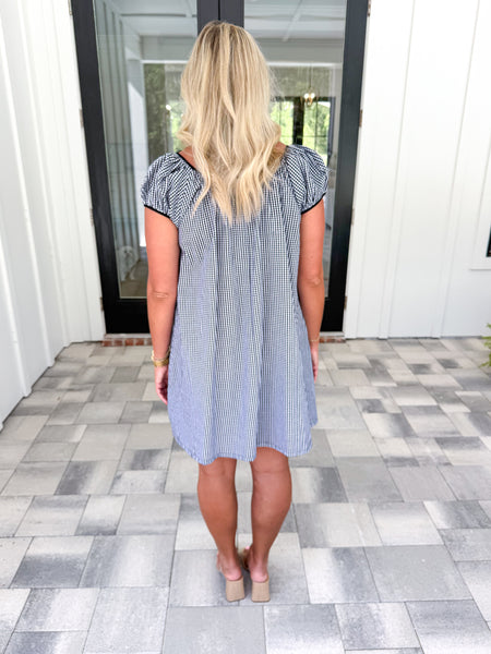 Black Checkered Dress