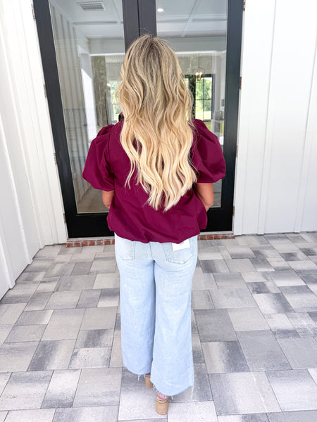 Garnet Zipper Top