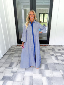 Navy Striped Maxi